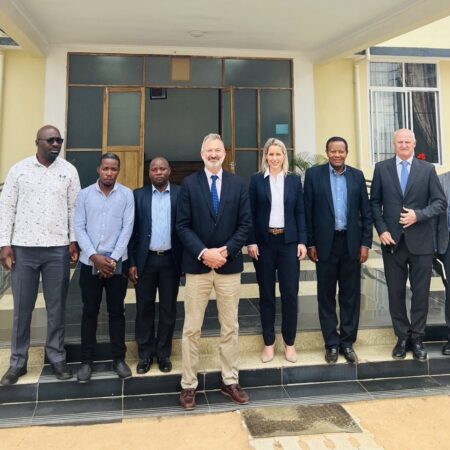 01.03.23 – Our CEO Lorna Blaisse is in Dodoma today to meet with Government officials at the Mining Commission, Ministry of Minerals and the Geological Survey of #Tanzania. 

Here, pictured with I.A. Nchasi, Acting Permanent Secretary and colleagues at Ministry of Minerals .