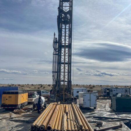 12.02.25 – The @HeliumBlue Jackson-31 well has now spudded at the Galactica helium project, with the team currently preparing to drill intermediate hole section. When TD is reached, wireline logging will be undertaken, followed by flow and pressure readings  at the wellhead.