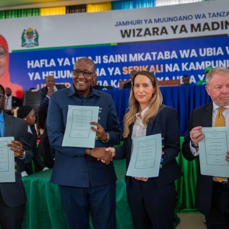 02.05.26 – (L to R) The Deputy Attorney General of Tanzania, Hon. Samwel M. Maneno, the Deputy Minister of Minerals, Dr.